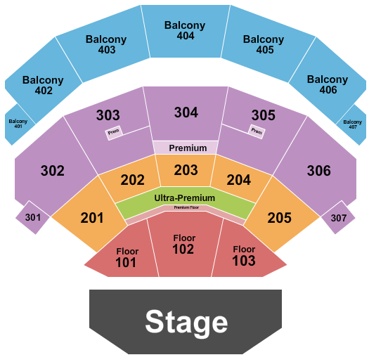 Dolby Live WWE Seating Chart